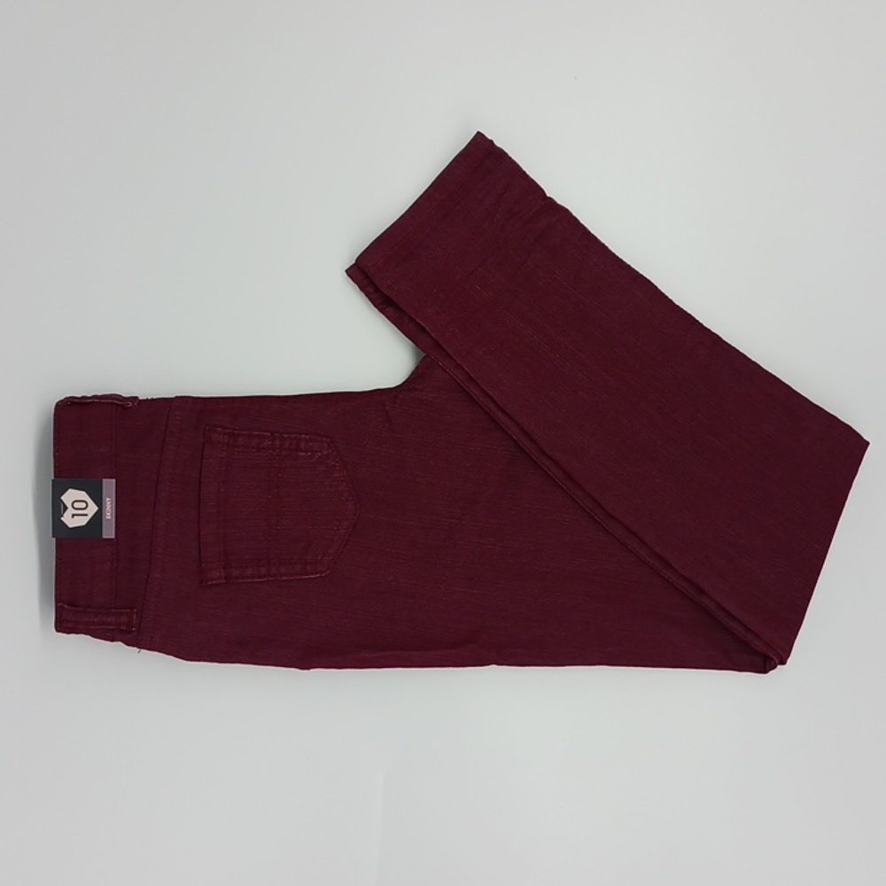 Epic Threads Girls Maroon BFF Skinny Jeans (Size 10)